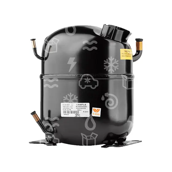 kompresor EMBRACO NJX6250GS, M/HBP - R404A, R452A, 400V/50Hz, 440V/60Hz
